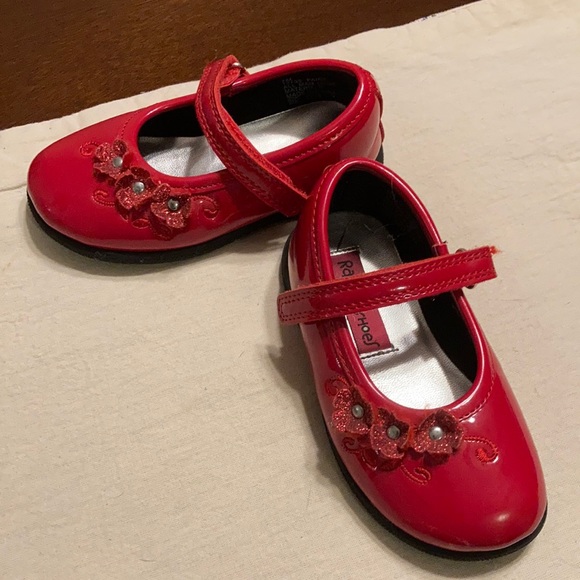 Rachel Shoes Other - Red patent leather toddler dress shoes